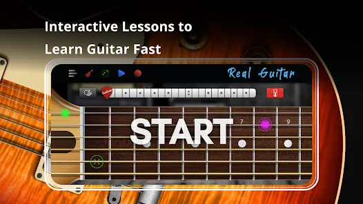 تحميل تطبيق جيتار حقيقي Real Guitar مهكر APK للأندرويد 2027 مجاناً